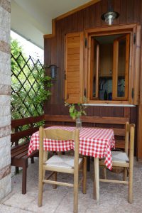 Sitzen und Essen